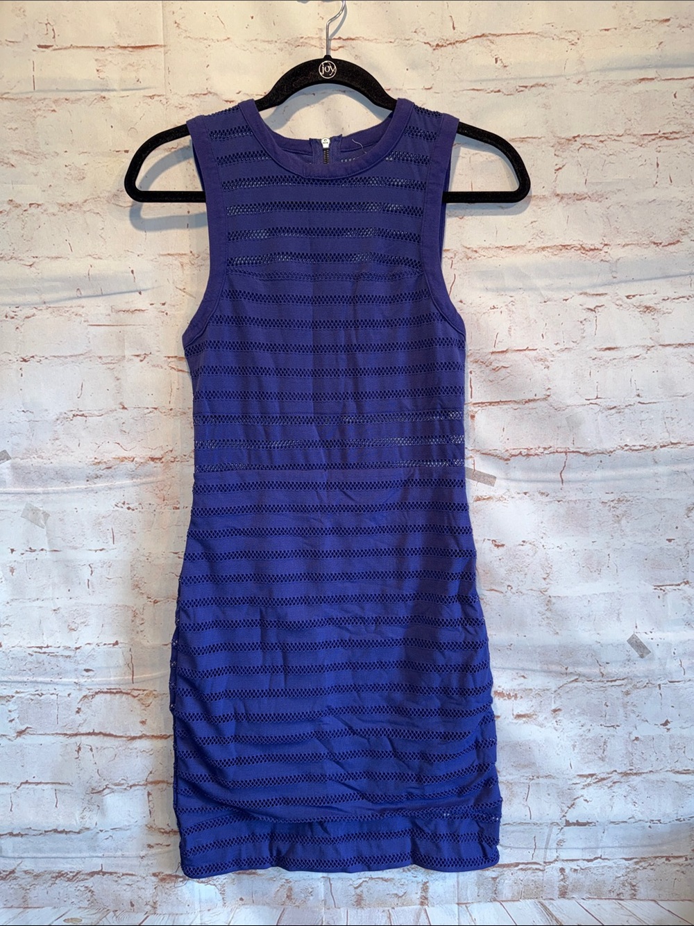 UO silence noise Sleeveless Purple Mini Dress bodycon Textured mesh Small